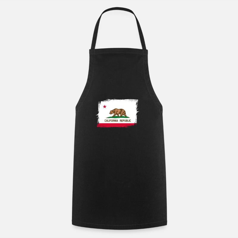 Californie - Tablier de cuisine - noir