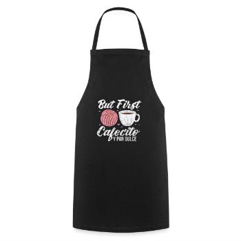 Coudre du café - Tablier de cuisine - noir - Devant - AI Model Male 185 dark (185cm)