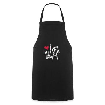 Los Angeles Californie États-Unis Amérique LA Cadeau - Tablier de cuisine - noir - Devant - AI Model Male 185 dark (185cm)