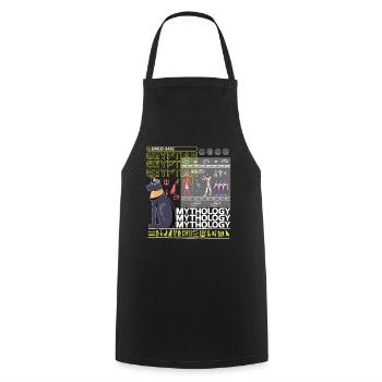 Egyptian mythology Egypt Bastet - Cooking Apron - black - Front - AI Model Male 185 dark (185cm)