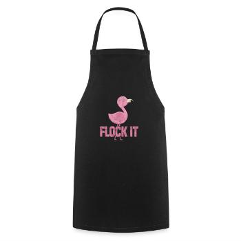 Flamant - Tablier de cuisine - noir - Devant - AI Model Male 185 dark (185cm)