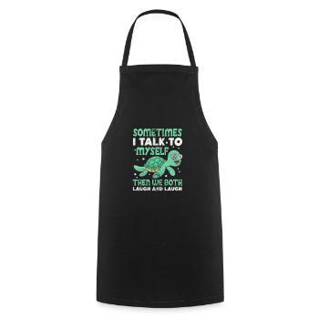 Turtle - Cooking Apron - black - Front - AI Model Male 185 dark (185cm)
