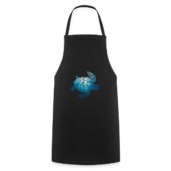 Turtle - Cooking Apron - black - Front - AI Model Male 185 dark (185cm)
