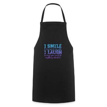 Soeur Frère Frères et sœurs Cadeau de famille - Tablier de cuisine - noir - Devant - AI Model Male 185 dark (185cm)