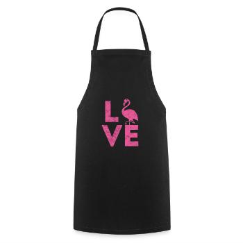 Flamant - Tablier de cuisine - noir - Devant - AI Model Male 185 dark (185cm)