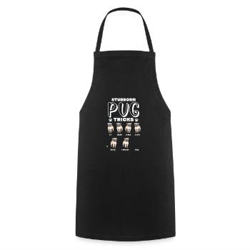 Carlin Chien Chien Ami Pet Pug Pug Pug Cadeau - Tablier de cuisine - noir - Devant - AI Model Male 185 dark (185cm)