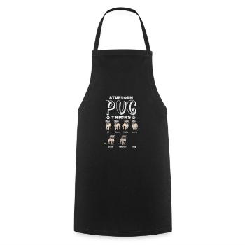 Pug - Cooking Apron - black - Front - AI Model Male 185 dark (185cm)