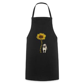 Pug - Cooking Apron - black - Front - AI Model Male 185 dark (185cm)