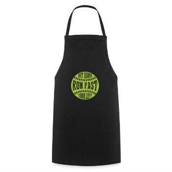 Joueur de softball Baseball Sport Pitcher Cadeau - Tablier de cuisine - noir - Devant - AI Model Male 185 dark (185cm)