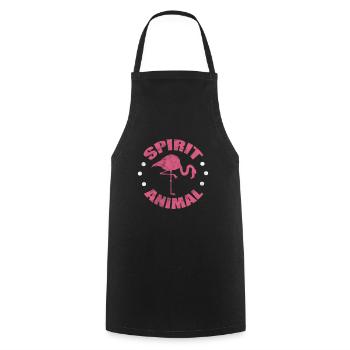 Flamingo Pink Vogel Zoo Sommer Urlaub Geschenk - Kochschürze - Schwarz - Vorne - AI Model Male 185 dark (185cm)