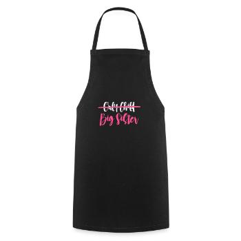 Older sister - Cooking Apron - black - Front - AI Model Male 185 dark (185cm)