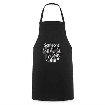 California USA Holidays America Cadeau - Tablier de cuisine - noir - Devant - AI Model Male 185 dark (185cm)