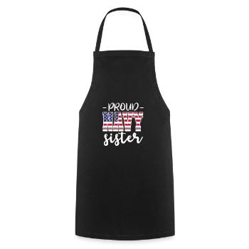Sister - Cooking Apron - black - Front - AI Model Male 185 dark (185cm)