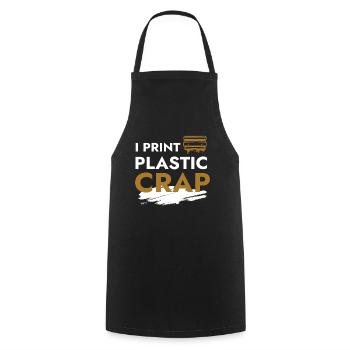 I Print Plastic Crap 3d Druck Drucker - Kochschürze - Schwarz - Vorne - AI Model Male 185 dark (185cm)