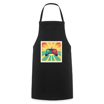 Every Now And Then I Leave My Room Gamer Gaming - Cooking Apron - black - Front - AI Model Male 185 dark (185cm)