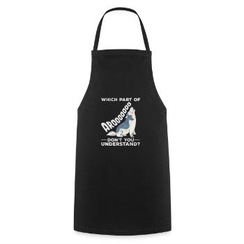 Husky - Cooking Apron - black - Front - AI Model Male 185 dark (185cm)