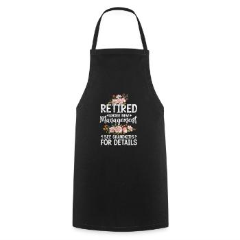 Retirement - Cooking Apron - black - Front - AI Model Male 185 dark (185cm)