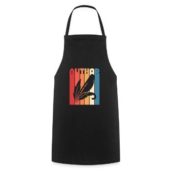 Author Authors Writer Book Gift - Cooking Apron - black - Front - AI Model Male 185 dark (185cm)