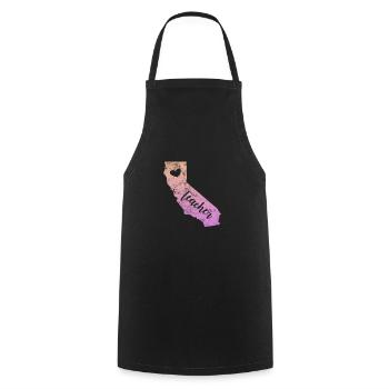 California USA Holidays America Cadeau - Tablier de cuisine - noir - Devant - AI Model Male 185 dark (185cm)