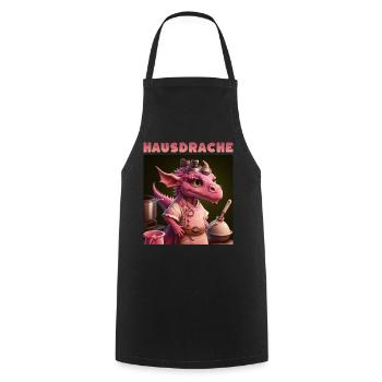 Hausdrache Hausdrachen Mutter Schwiegermama - Kochschürze - Schwarz - Vorne - AI Model Male 185 dark (185cm)