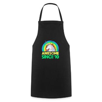 2010 - Cooking Apron - black - Front - AI Model Male 185 dark (185cm)