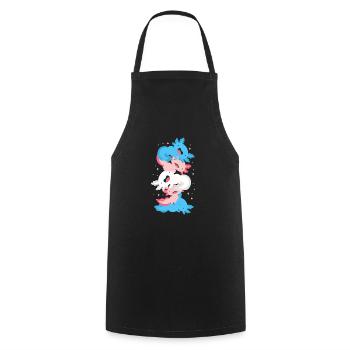 Axolotl - Tablier de cuisine - noir - Devant - AI Model Male 185 dark (185cm)