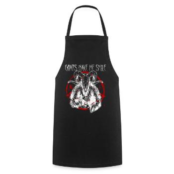 Satanist Baphomet Satanism - Cooking Apron - black - Front - AI Model Male 185 dark (185cm)