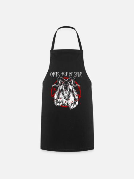 Satanist Baphomet Satanism - Cooking Apron - black