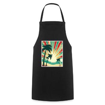 Quoi de neuf Plages Beach Célébrations des vacances d’été - Tablier de cuisine - noir - Devant - AI Model Male 185 dark (185cm)