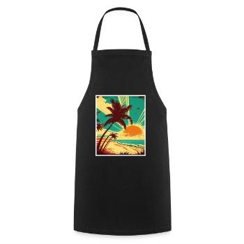 Quoi de neuf Plages Beach Célébrations des vacances d’été - Tablier de cuisine - noir - Devant - AI Model Male 185 dark (185cm)