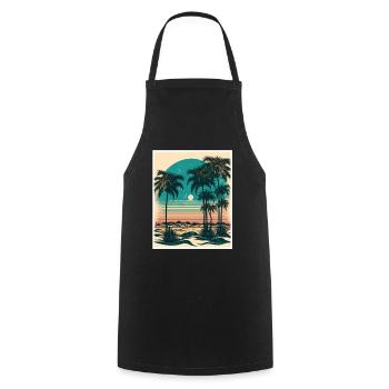 Quoi de neuf Plages Beach Célébrations des vacances d’été - Tablier de cuisine - noir - Devant - AI Model Male 185 dark (185cm)