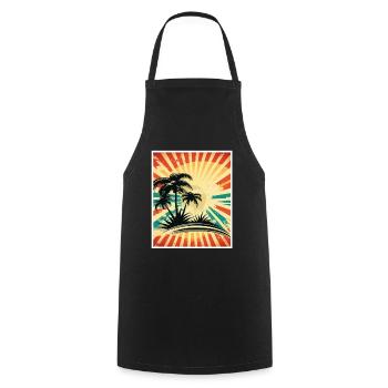 Quoi de neuf Plages Beach Célébrations des vacances d’été - Tablier de cuisine - noir - Devant - AI Model Male 185 dark (185cm)