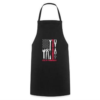 Retirement USA Pension Retiree Pension Gift - Cooking Apron - black - Front - AI Model Male 185 dark (185cm)