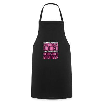 Space Engineer Aeronautical Engineer - Cooking Apron - black - Front - AI Model Male 185 dark (185cm)