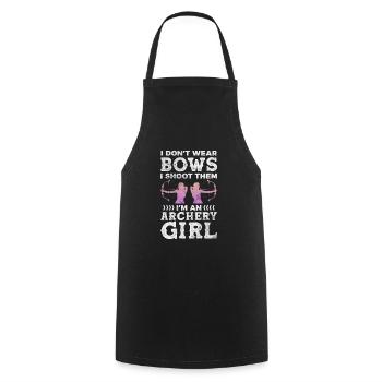 Archery Archer Archer Arrow Gift - Cooking Apron - black - Front - AI Model Male 185 dark (185cm)