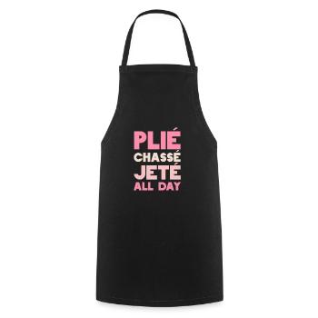 Ballet Ballerine Ballet Danseuse Dancing Gift - Tablier de cuisine - noir - Devant - AI Model Male 185 dark (185cm)