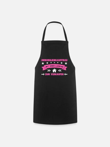 Saying Real Estate Agent Real Estate Agent - Cooking Apron - black