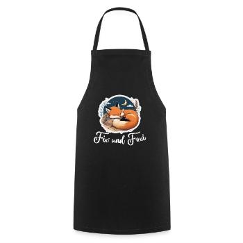 Fix und Foxi Fuchs Spruch Schlafshirt Kuscheln - Kochschürze - Schwarz - Vorne - AI Model Male 185 dark (185cm)
