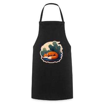 Fix et Foxi Fox disant chemise de couchage Câlin - Tablier de cuisine - noir - Devant - AI Model Male 185 dark (185cm)