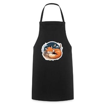Fix und Foxi Fuchs Spruch Schlafshirt Kuscheln - Kochschürze - Schwarz - Vorne - AI Model Male 185 dark (185cm)