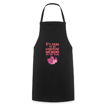 Axolotl - Tablier de cuisine - noir - Devant - AI Model Male 185 dark (185cm)