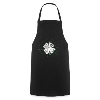 Happy St Patrick's Day Ireland - Cooking Apron - black - Front - AI Model Male 185 dark (185cm)