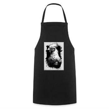 Chickens Whisperer Farm Farmer Chicken coop Chicken - Cooking Apron - black - Front - AI Model Male 185 dark (185cm)