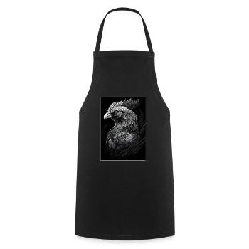 Chickens Whisperer Farm Farmer Chicken coop Chicken - Cooking Apron - black - Front - AI Model Male 185 dark (185cm)