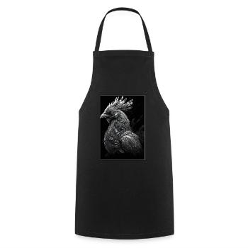 Chickens Whisperer Farm Farmer Chicken coop Chicken - Cooking Apron - black - Front - AI Model Male 185 dark (185cm)
