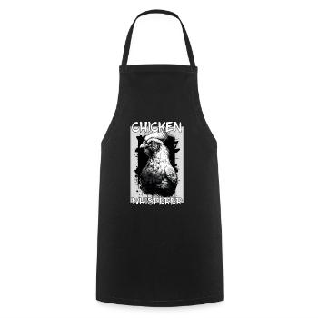 Chickens Whisperer Farm Farmer Chicken coop Chicken - Cooking Apron - black - Front - AI Model Male 185 dark (185cm)