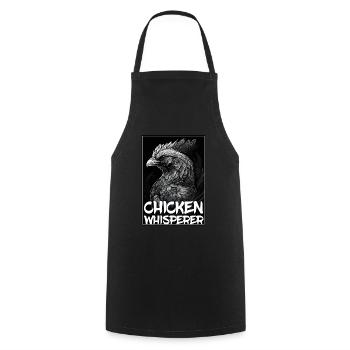 Chickens Whisperer Farm Farmer Chicken coop Chicken - Cooking Apron - black - Front - AI Model Male 185 dark (185cm)