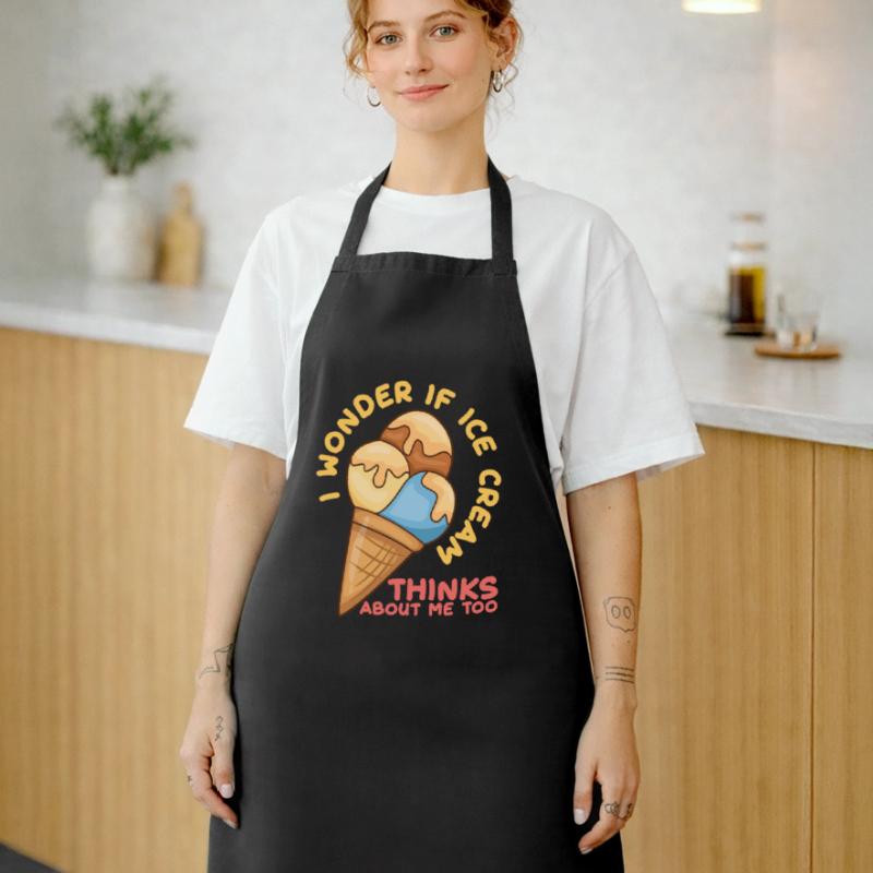 La crème glacée pense à moi Eiscreme Eis Tablier de cuisine