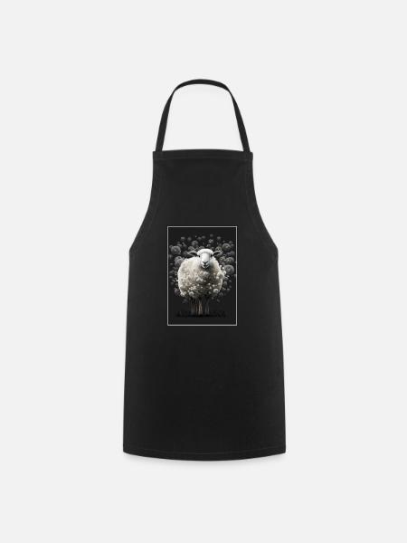 Laine de mouton Laine de mouton Pissenlit - Tablier de cuisine - noir