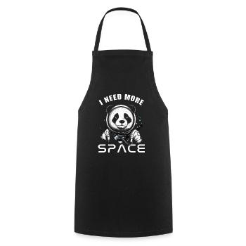 I Need More Space Astronaut Panda - Cooking Apron - black - Front - AI Model Male 185 dark (185cm)
